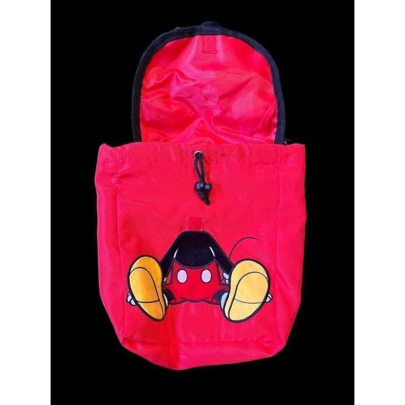 Disney Jr Mickey Mouse Bag Backpack with Plush 3D Head Red, New with Tags - Picture 2 of 5